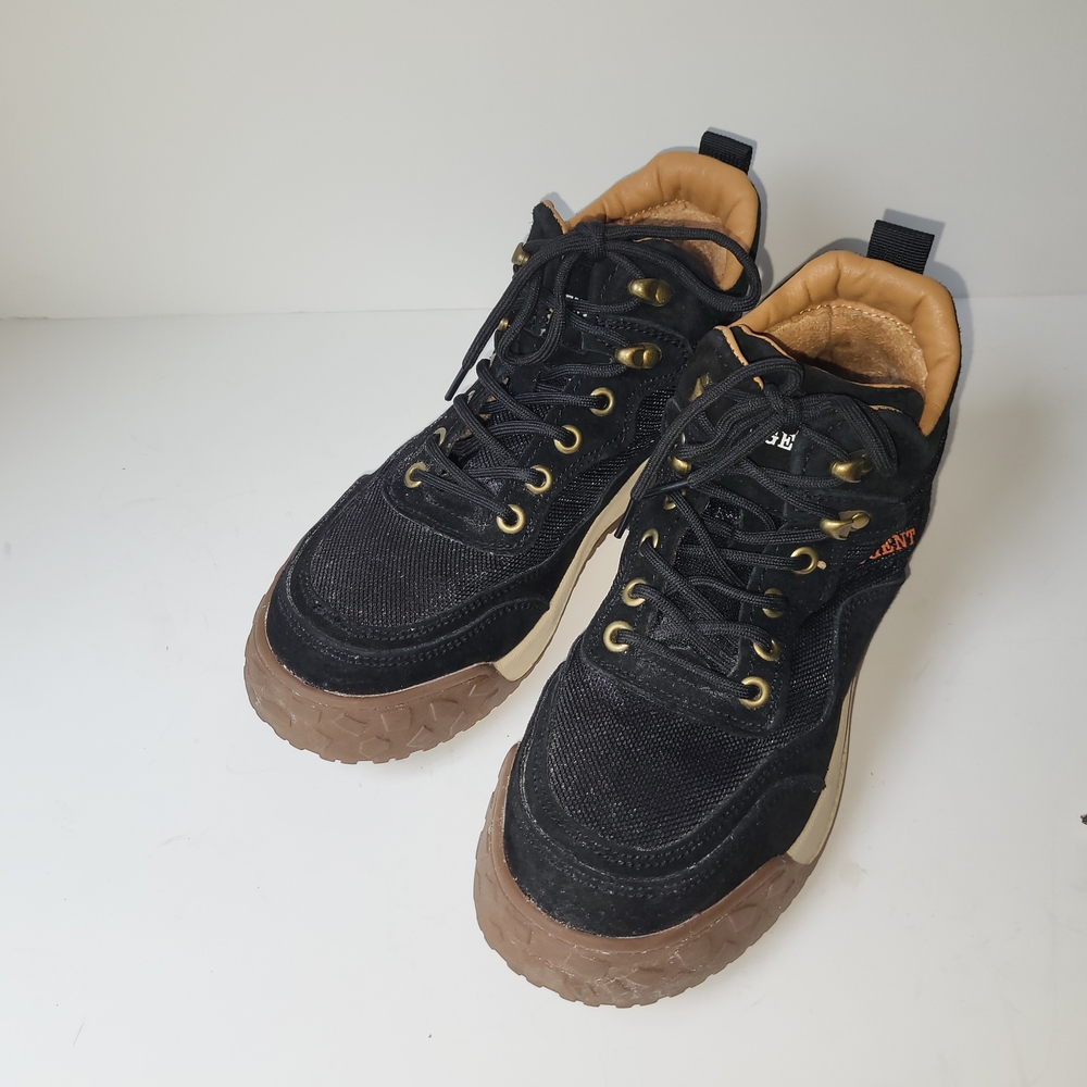 Black and Tan Steel Toe Work Boots / 38 / 8